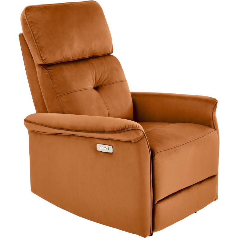 Sillón reclinable color canela zafiro