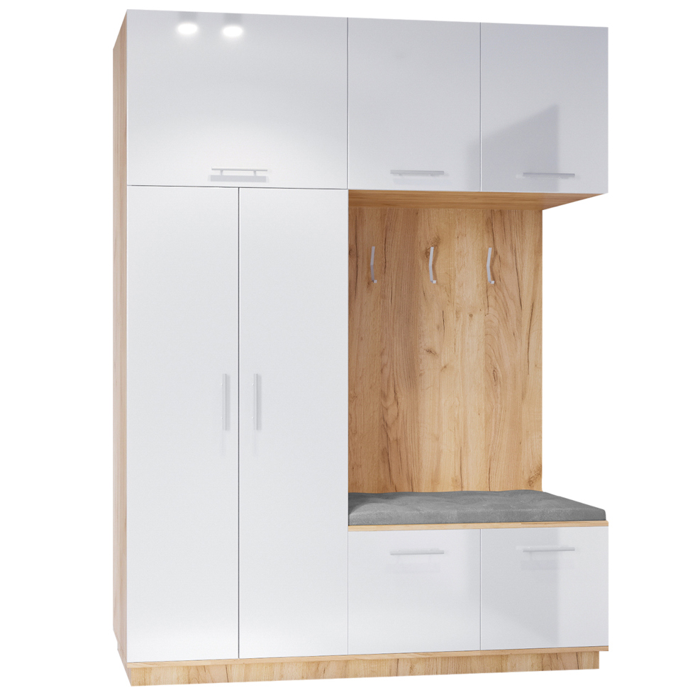 Armario derecho Creon 1 Craft Gold White Gloss