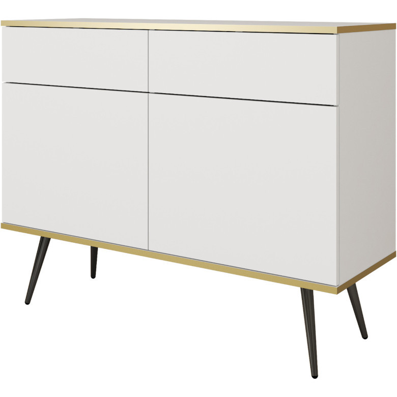 Cómoda ara ksz107 blanca y negra