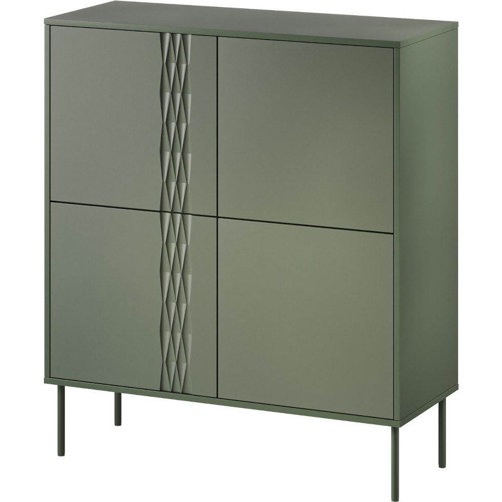 Cómoda Tiffany 4D verde mate