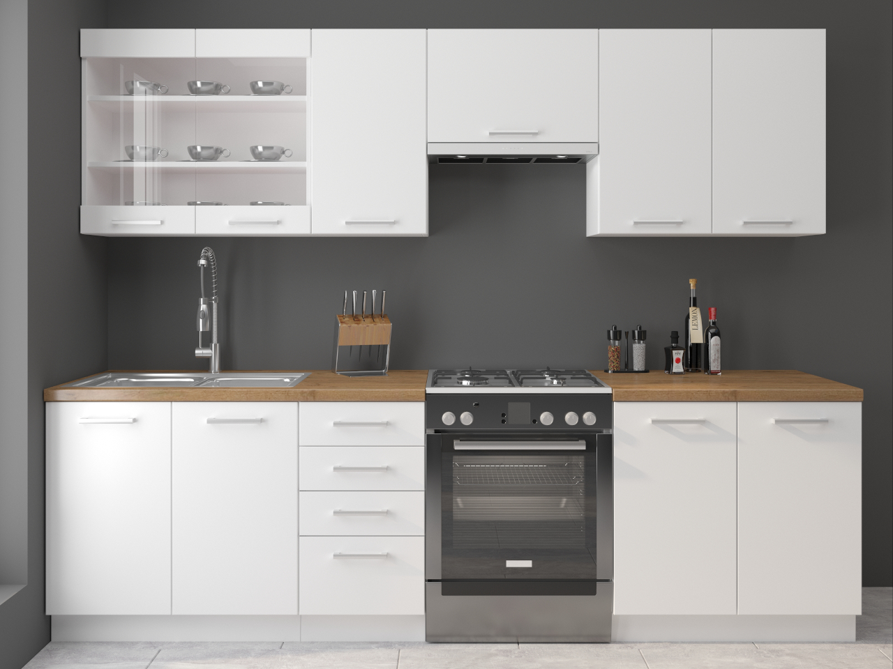 Cocina 260 EKKO 2 blanca