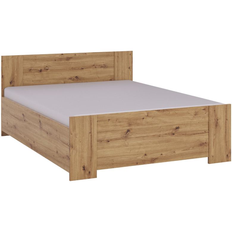 Cama con almacenaje 160 200 hueso bo02 roble artesanal