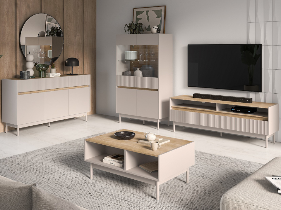 Muebles de salón Ermite 1 Kszmir Roble Cremona