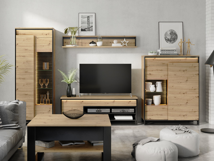 Muebles de salón negros Quant Artisan