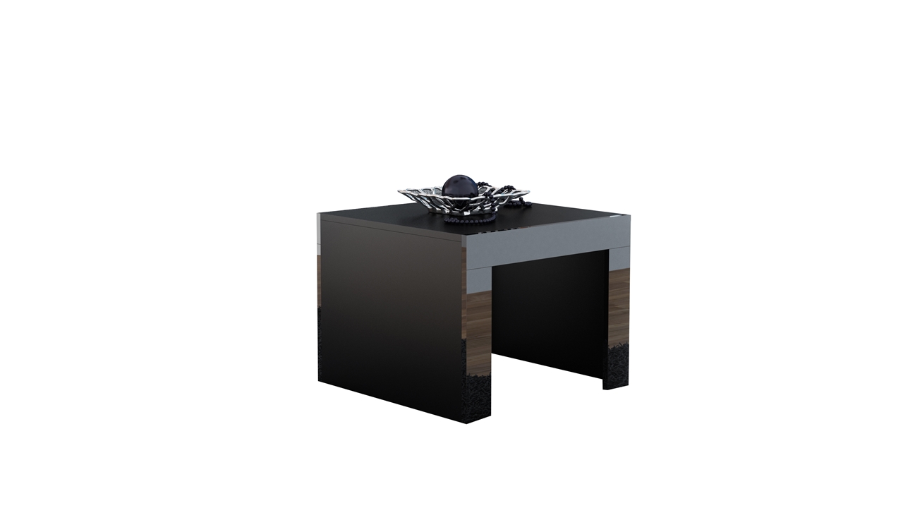 Mesa de café TESS 60 negro brillo