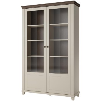 Vitrina TEVORA EV13 beige claro / roble dunin