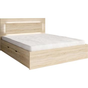 Cama LED con cajones 140x200 NINO 04 roble sonoma