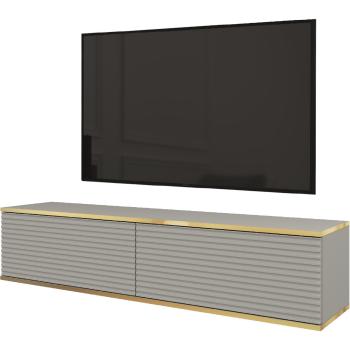 Mueble tv madera blanco-oro - MUEBLES BEGUI